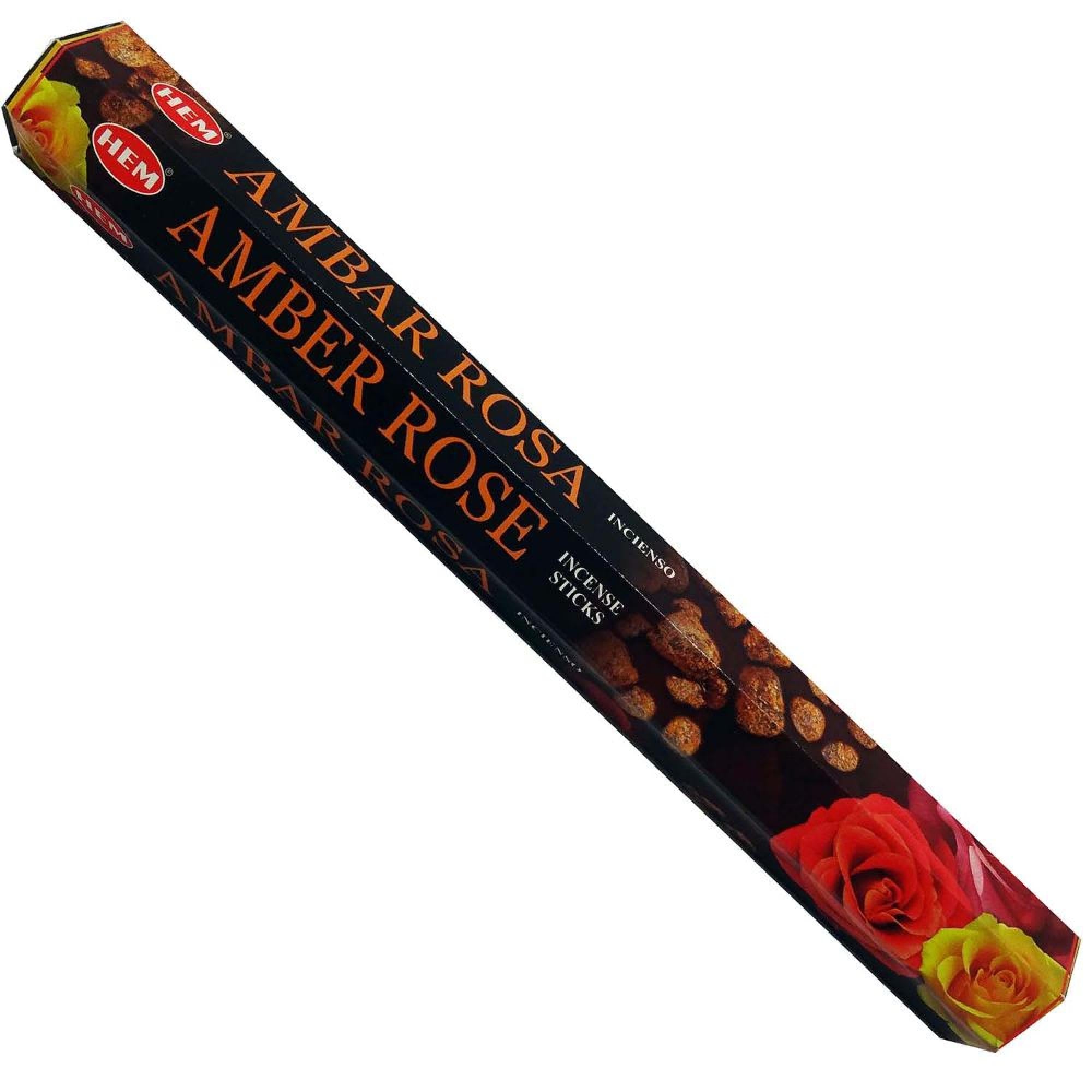 HEM - Hexagon - Amber Rose Incense Sticks