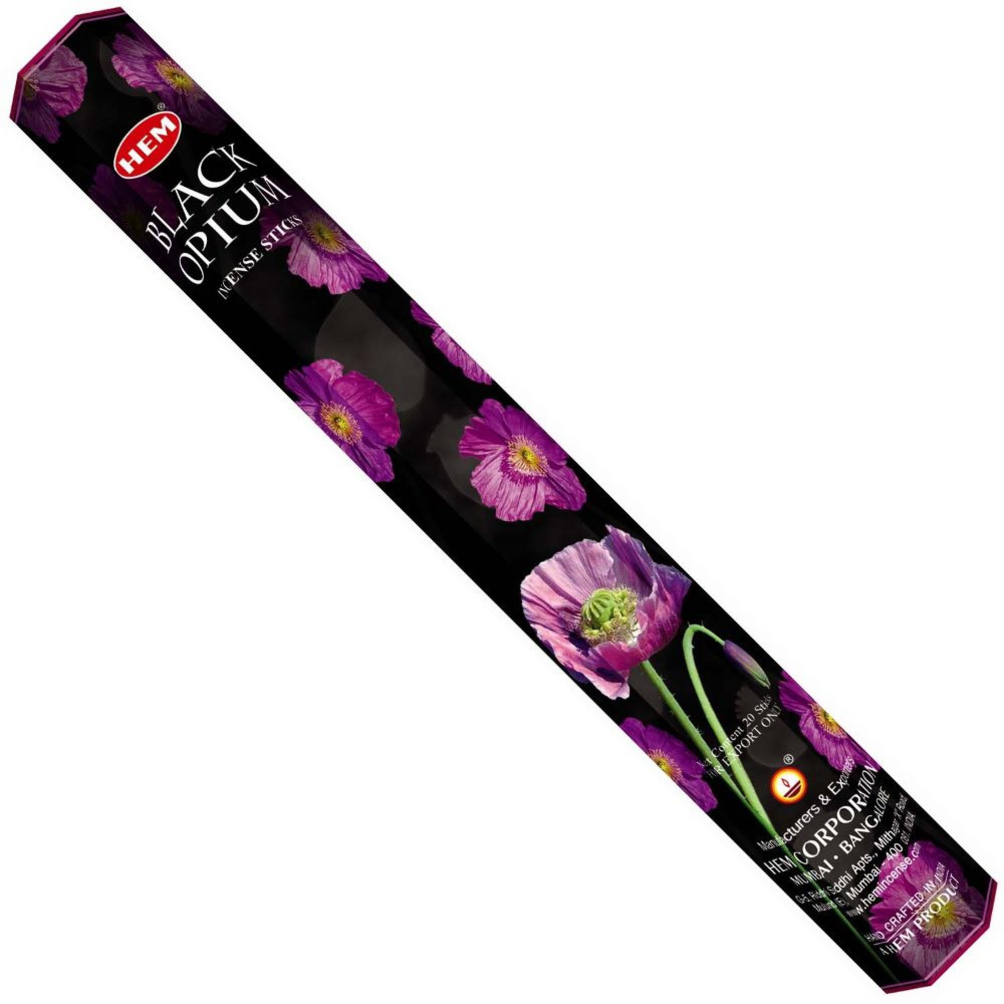 HEM - Hexagon - Black Opium Incense Sticks